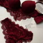 Silky Mulberry Bridal Bra Set