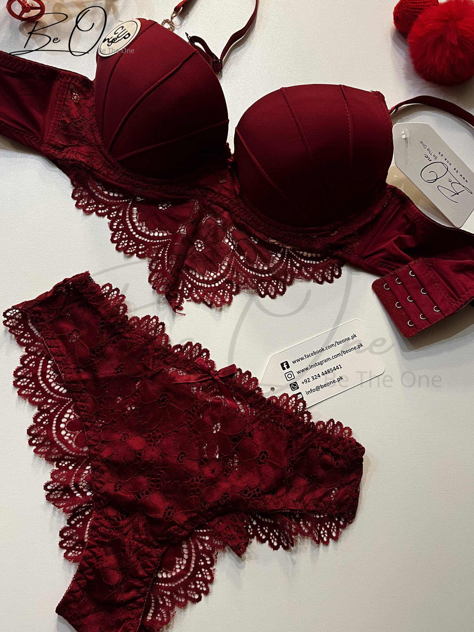 Silky Mulberry Bridal Bra Set Silky Mulberry Bridal Bra Set